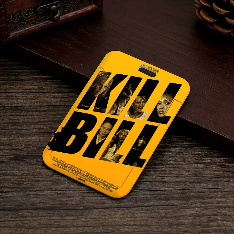 Kill Bill Hot Movie Transparenter Kartenhalter aus Kunststoff mit Lanyard in Gelb und Transparent - Bild 5
