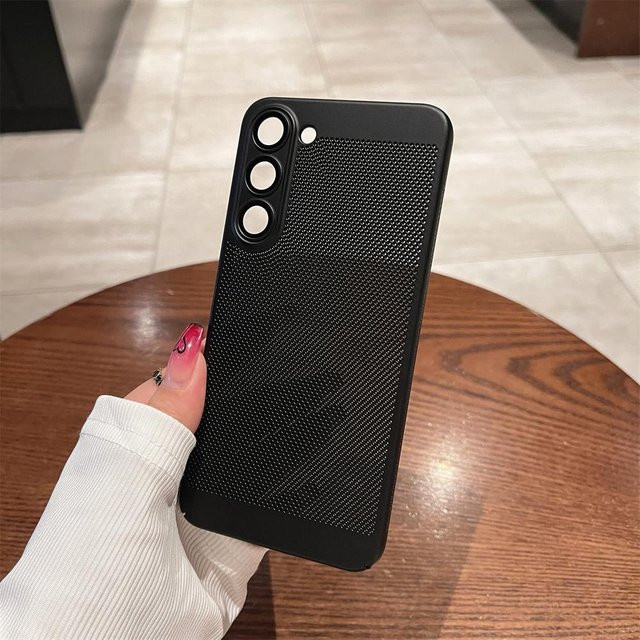 Wärmeableitende und stoßfeste Handyhülle für Samsung Galaxy S25 Plus in Schwarz - Bild 1
