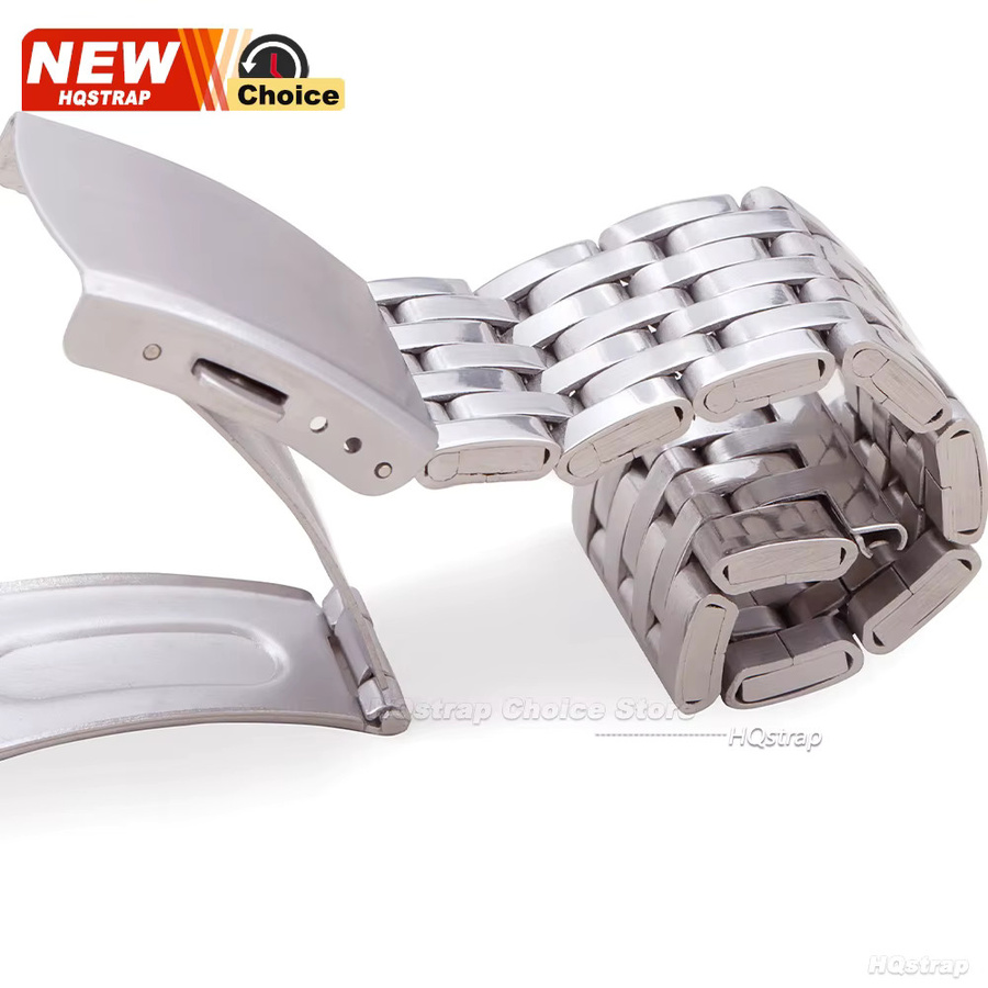 HQstrap Uhrenarmband Edelstahl, Silber, Unisex - Bild 3