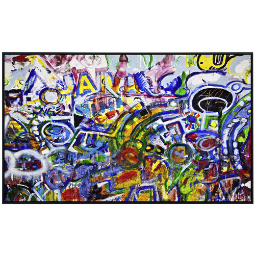 papermoon Infrarotheizung EcoHeat Graffiti mit Matt-Effekt in Bunt, App-Steuerung und Überhitzungsschutz - Bild 2