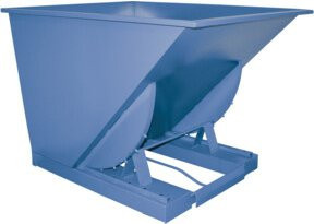 VARIOfit Selbstkipper aus Stahl in Blau mit 1000 Litern Volumen und 2000 kg Traglast - Bild 1