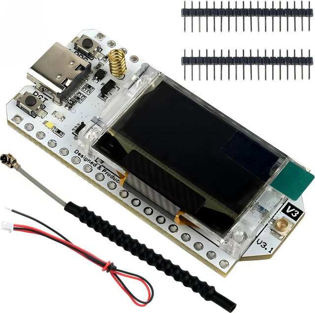 Heltec LoRa32 V3 IoT-Entwicklungsboard mit 0,96 Zoll OLED und ESP32-S3 Dual-Core WiFi/BLE/LoRa Triple Connectivity für IoT und Meshtastic - Bild 1
