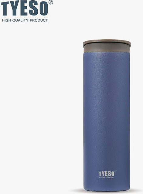 Tyeso Thermoskanne Isolierter Edelstahl-Reisebecher in Grün, 500ml, Auslaufsichere Vakuum-Direkttrinkflasche - Bild 1