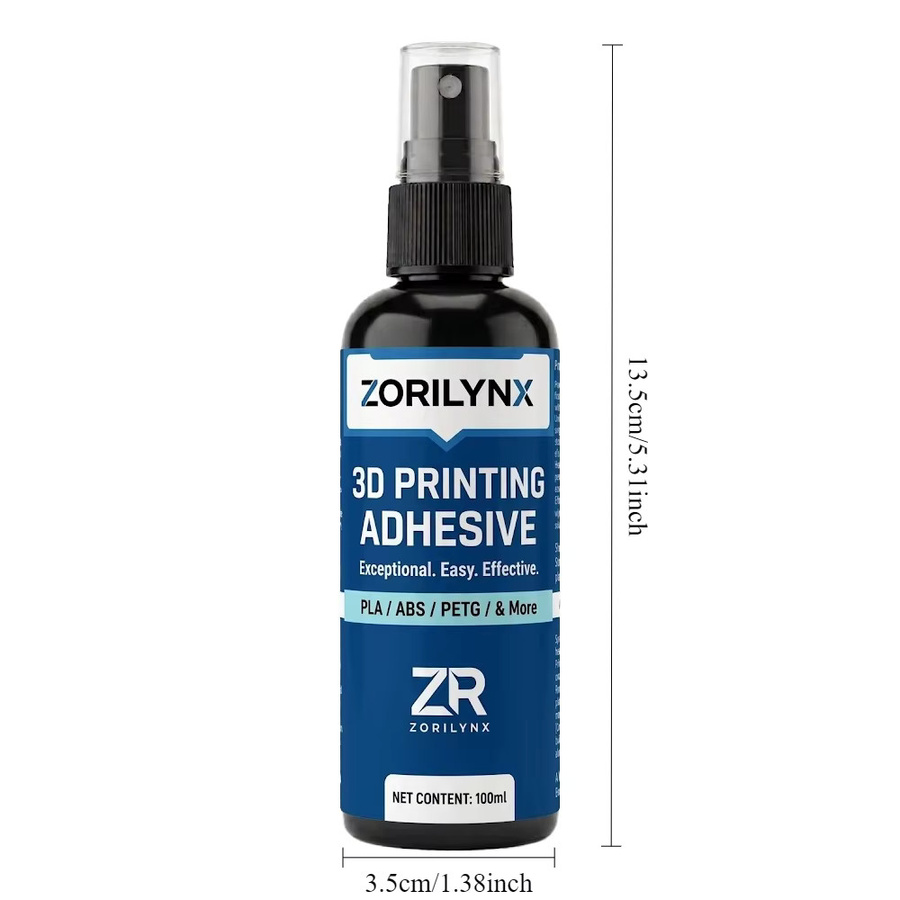 ZORILYNX 3D-Druck-Klebstoff Heizbett-Klebespray für Glas- und PEI-Platten, 100 ml - Bild 6