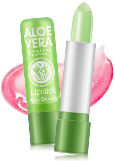 KISS BEAUTY Aloe Vera Lippenbalsam, beige, glänzend - Bild 1