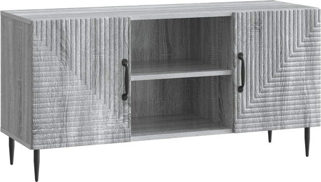 vidaXL TV-Schrank modern in Grau Sonoma, B/T/H: 102 x 34,5 x 50 cm - Bild 1