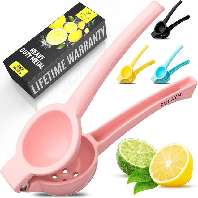 Zulay Kitchen Metall-Zitronenpresse Geixieng in Pink - Bild 1