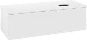 V&B Waschtischunterschrank Antao ohne Frontstruktur in Weiß lackiert, B/T/H: 120 x 50 x 36 cm - Bild 1