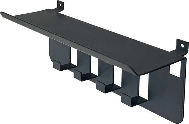 FN Acustico Schlüsselablage pulverbeschichtet in Schwarz, B/T/H: 23,9 x 7,5 x 8,9 cm - Bild 1