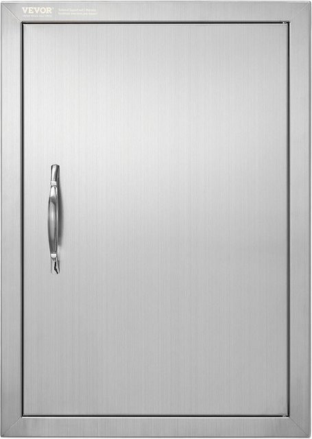 Buying Solutions MB BBQ-Zugangstür aus Edelstahl in Silber, bündig einbaubare vertikale Außentür für Außenküche und BBQ-Insel, B/H: 43,2 x 61,0 cm - Bild 1