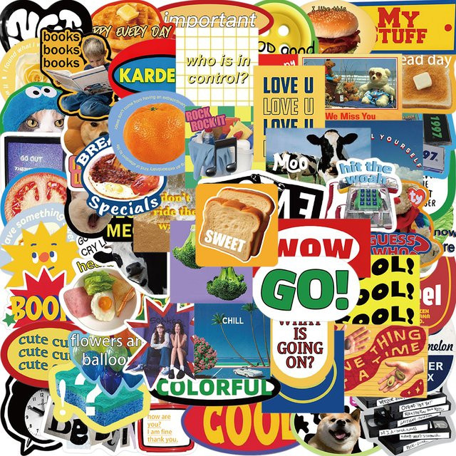 Dessert Aufkleber Kuchen Nachmittag Tee, Scrapbooking Material, 60-120-teiliges Set, multicolor - Bild 1