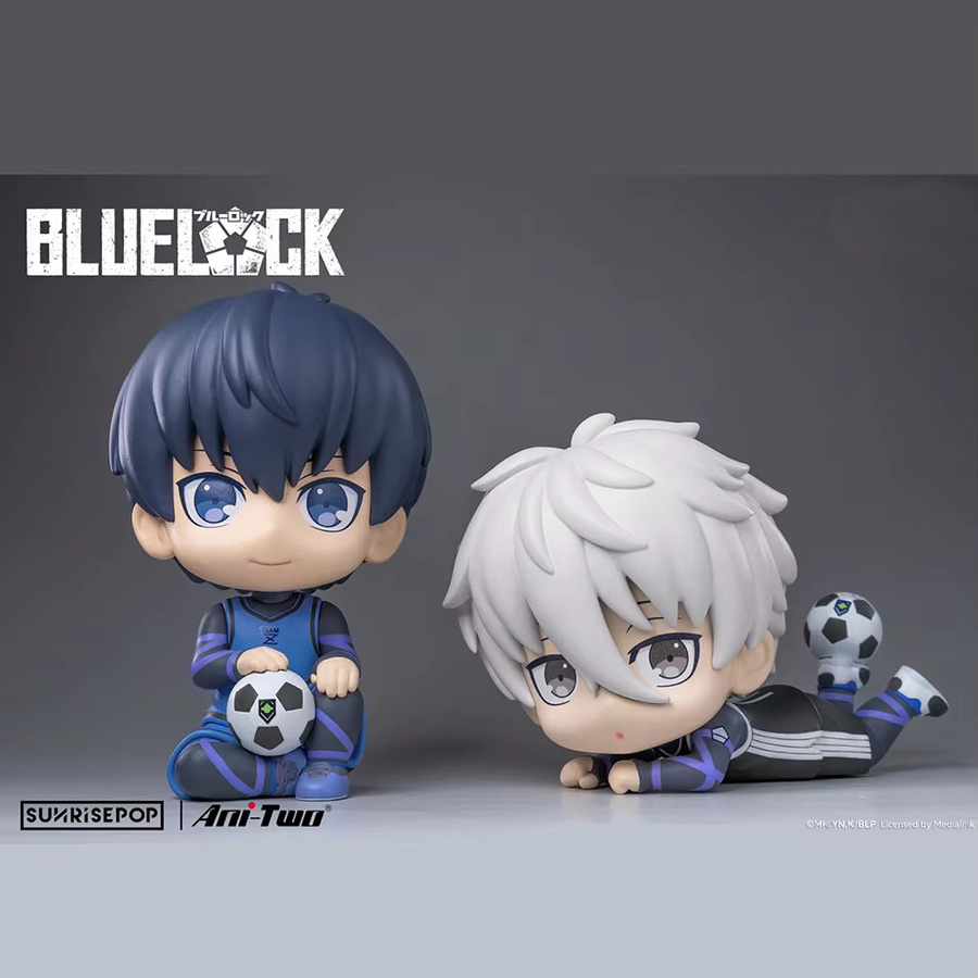 Bandai Blue Lock Anime Figuren Isagi Yoichi und Nagi Seishiro Q Version aus PVC Sammelmodell - Bild 5
