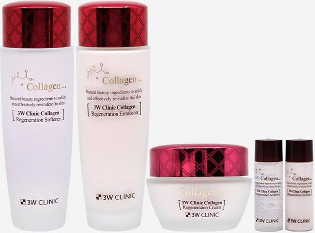 3W Clinic Kollagen Basic Hautpflege-Geschenkset, 3-teilig, Unisex - Bild 1