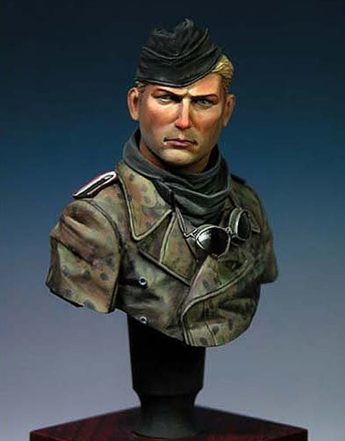 GK Panzerbesatzung, Resin-Modellfigur, Büste, Militär, unmontierter und unbemalter Bausatz - Bild 1