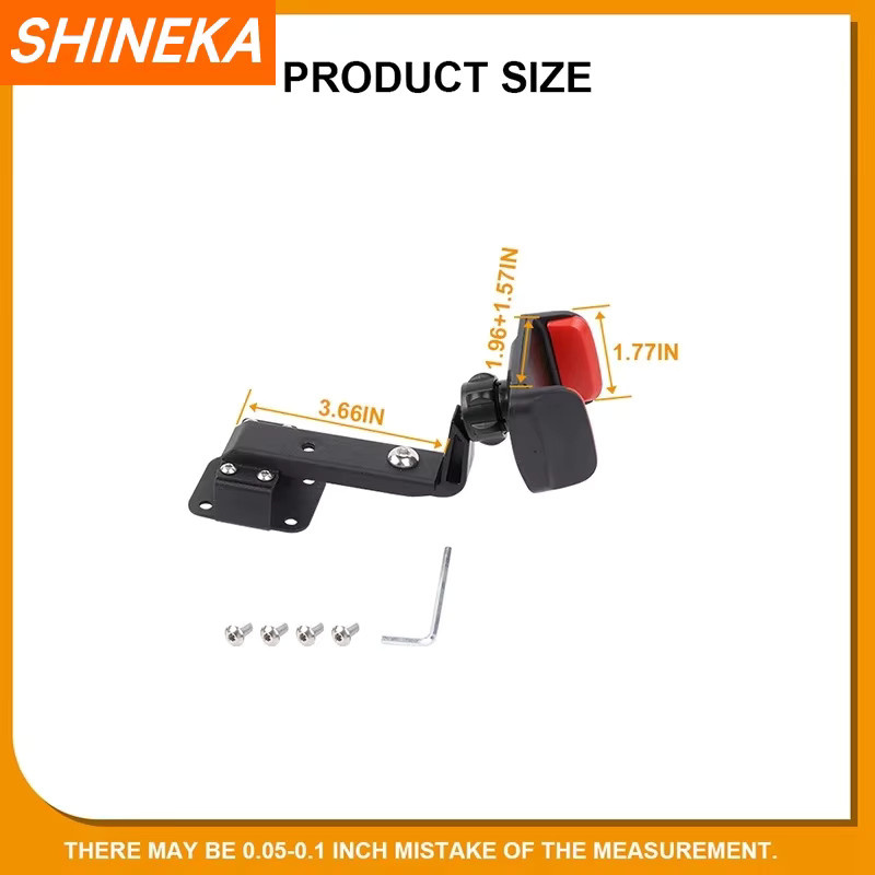 SHINEKA Mittelkonsole GPS-Halterung und Telefonhalter für Jeep Wrangler JL 2024 Up und Jeep Gladiator JT 2024 Up in Schwarz - Bild 6