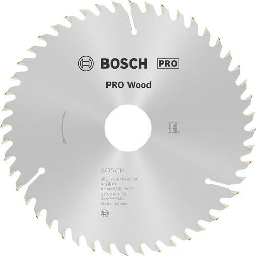 Bosch Optiline Wood Hartmetall Kreissägeblatt Silber, Durchmesser: 165 mm, Bohrung: 30 mm, Zähneanzahl: 48 - Bild 1