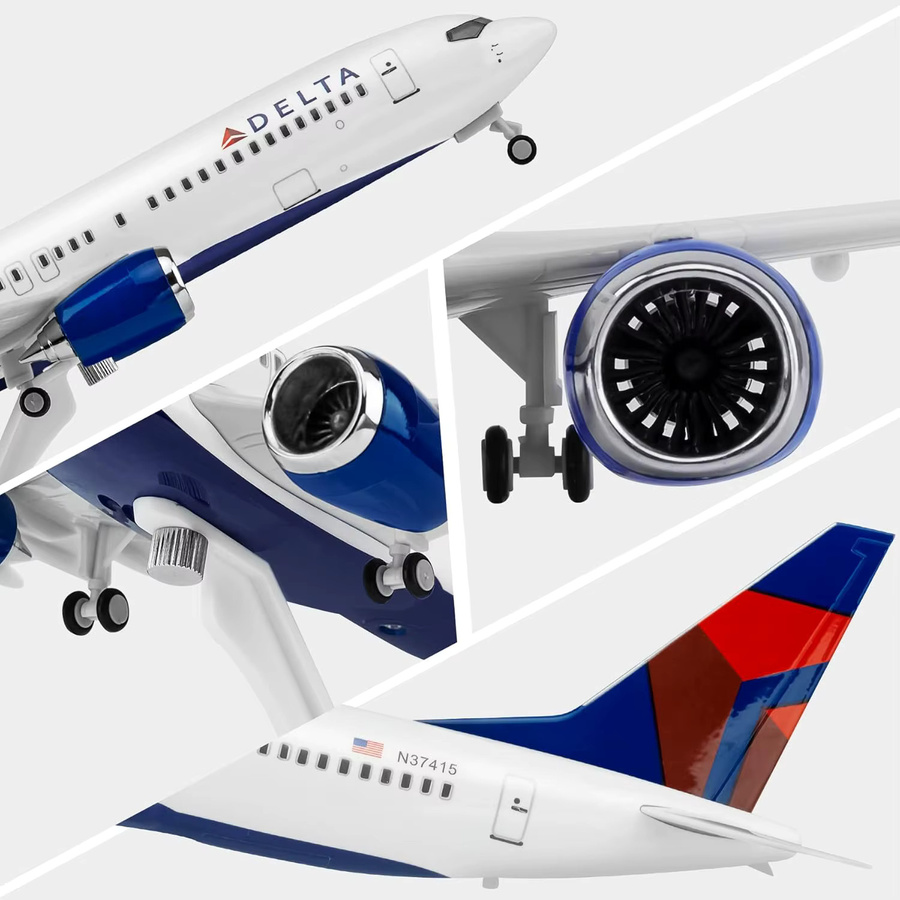 ZOCO Delta B737, Flugzeugmodell-Bausatz, Maßstab 1:240 - Bild 5