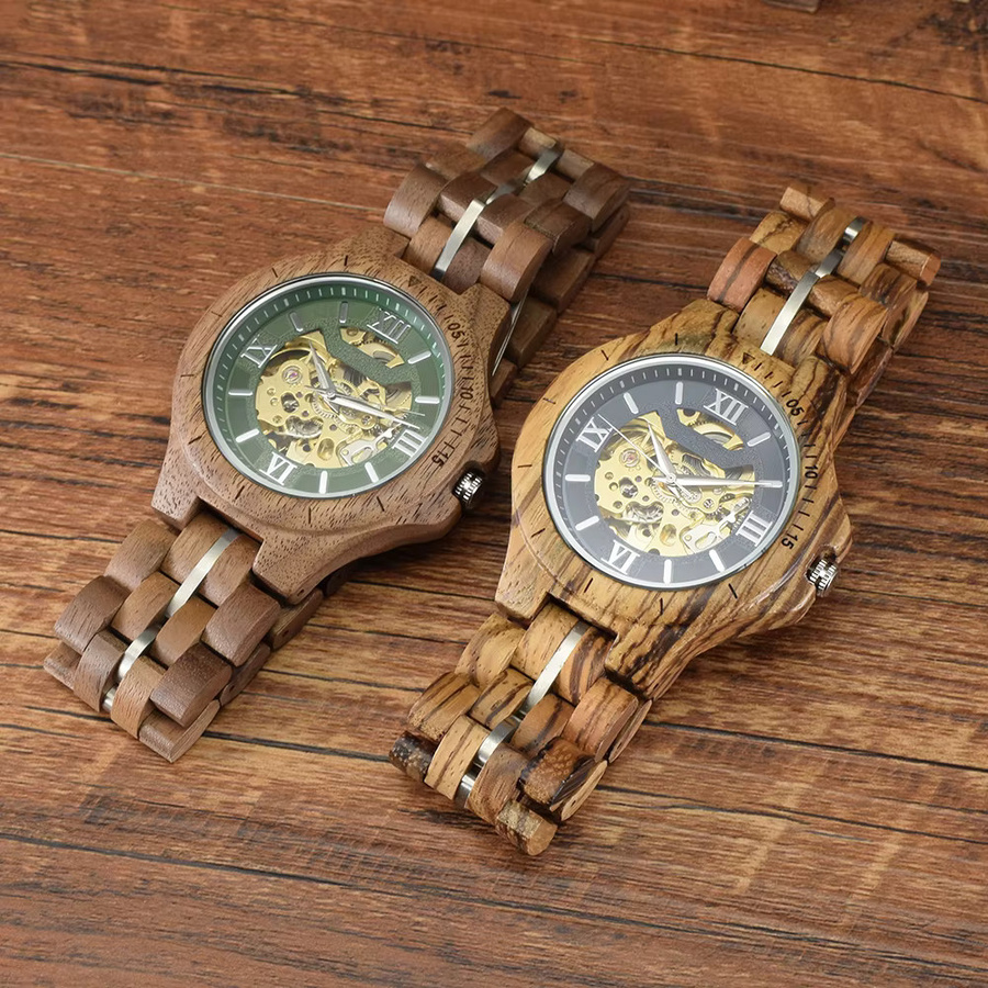 BEWELL Armbanduhr Holz, Automatik, Herren - Bild 3