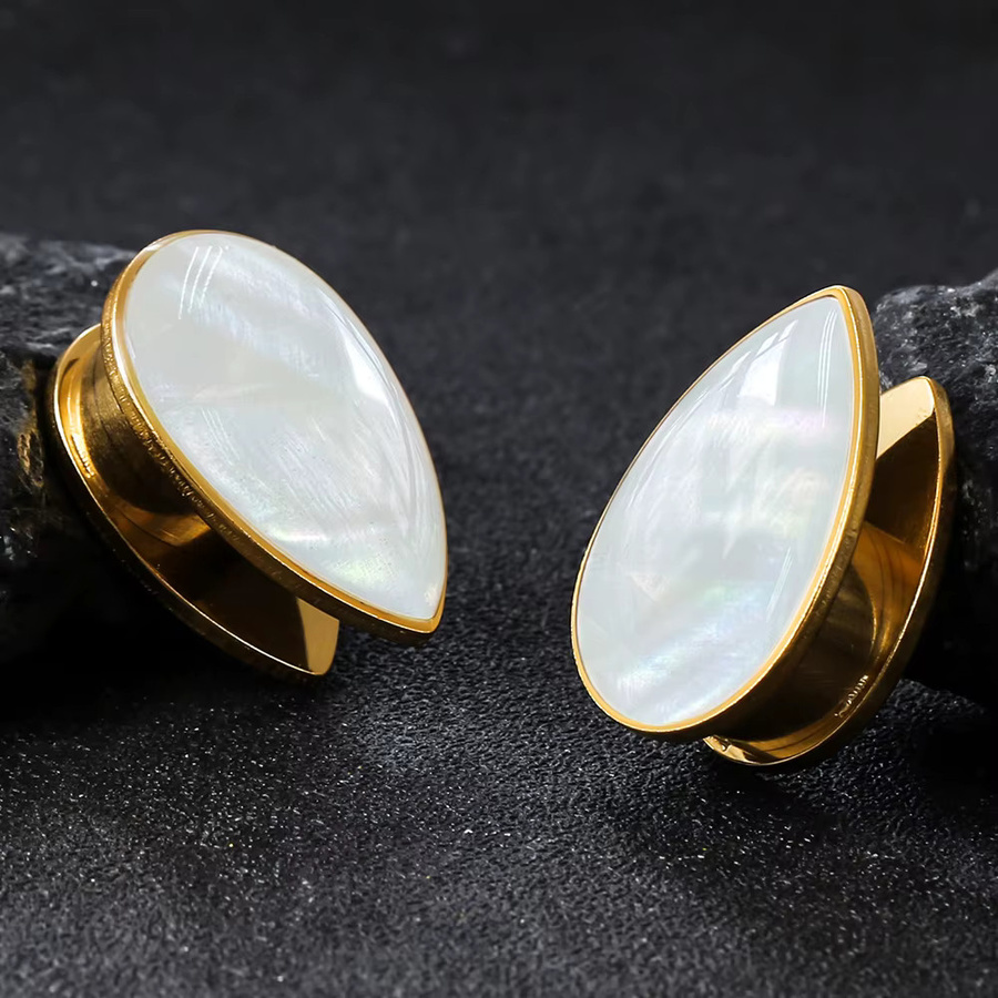 Casvort Conch-Ohrstecker, Gold, Damen, 8mm 10mm - Bild 2