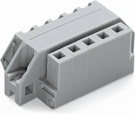 WAGO Buchsengehäuse-Kabel 731-511/031-000 mit 11 Polen und 5 mm Rastermaß in Grau, 25 Stück - Bild 1