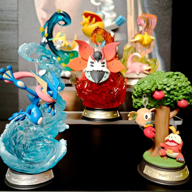 Re-Ment Pokemon Swinging Swing Collection 3 Anime Actionfiguren mit Pikachu, Jirachi und Greninja in Multicolor - Bild 3