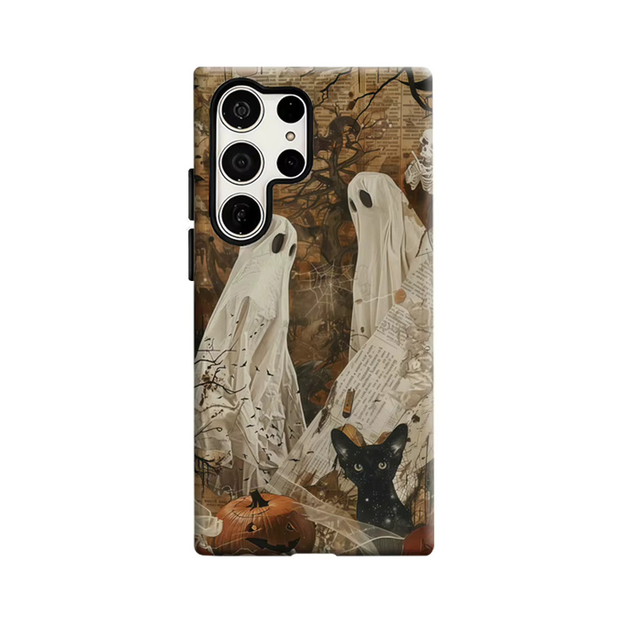 Stoßfeste Vintage Halloween Geister Handyhülle für Samsung Galaxy S25 Ultra, S24 und S23 Ultra Plus in Multicolour - Bild 6