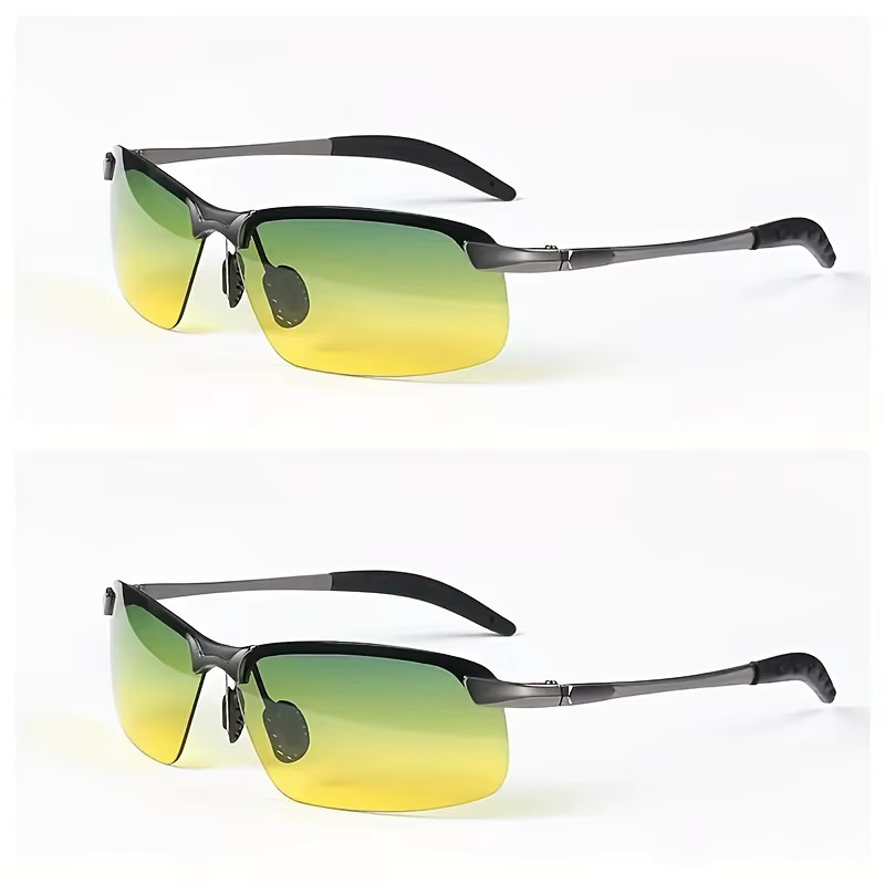 DIXSG Sonnenbrille, rectangular, gelb, Metall, Männer, polarisiert - Bild 3