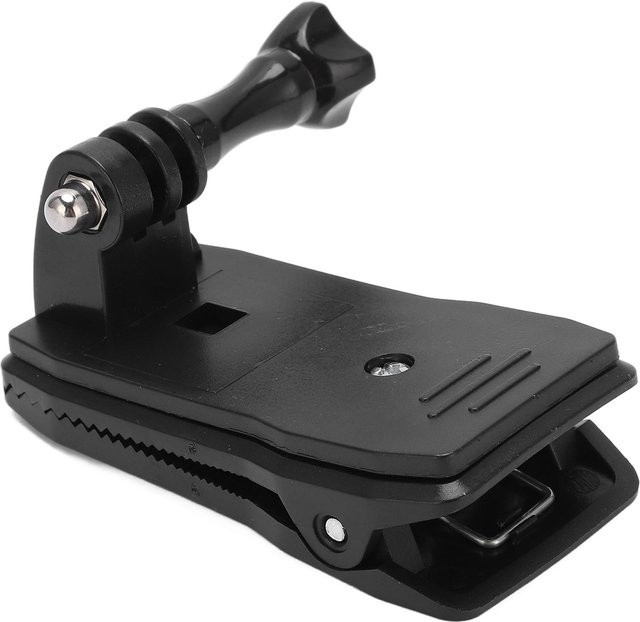 Shoemst Action-Kamera-Clip-Halter mit 360 Grad Rotationsbasis und J-Haken-Schnalle in Schwarz - Bild 1