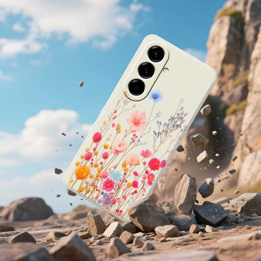 Florale Handyhülle Soft Cover für Samsung Galaxy A56 A55 A54 A53 A52 A51 A35 A34 A32 A31 A25 A24 A23 A22 Multicolor - Bild 2