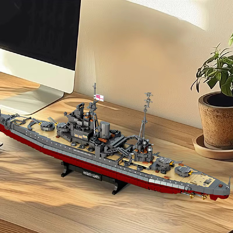 barweer Königin Elizabeth Klasse Schlachtschiff, Bausteine Set, Modell Bricks - Bild 4