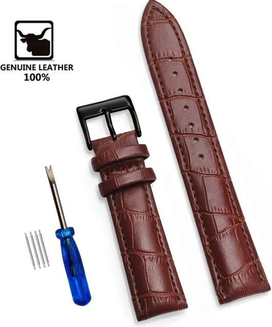 Creative Man Uhrenarmband Leder, Stahl-Dornschließe, 22 mm, Herren - Bild 1