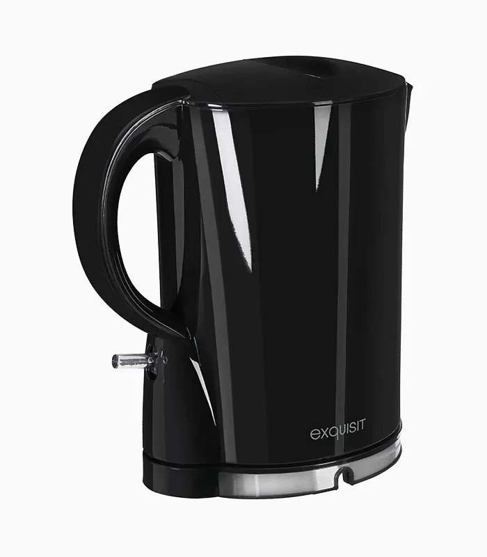 Exquisit WK 3102 swi Wasserkocher Schwarz mit 1,7 l Fassungsvermögen aus Edelstahl und Kunststoff - Bild 2