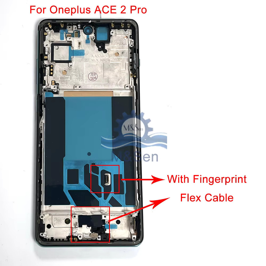 OnePlus Ace 2 Pro Original AMOLED LCD Display mit Touch und Fingerprint Flex Kabel inklusive Rahmen 6,74 Zoll - Bild 2