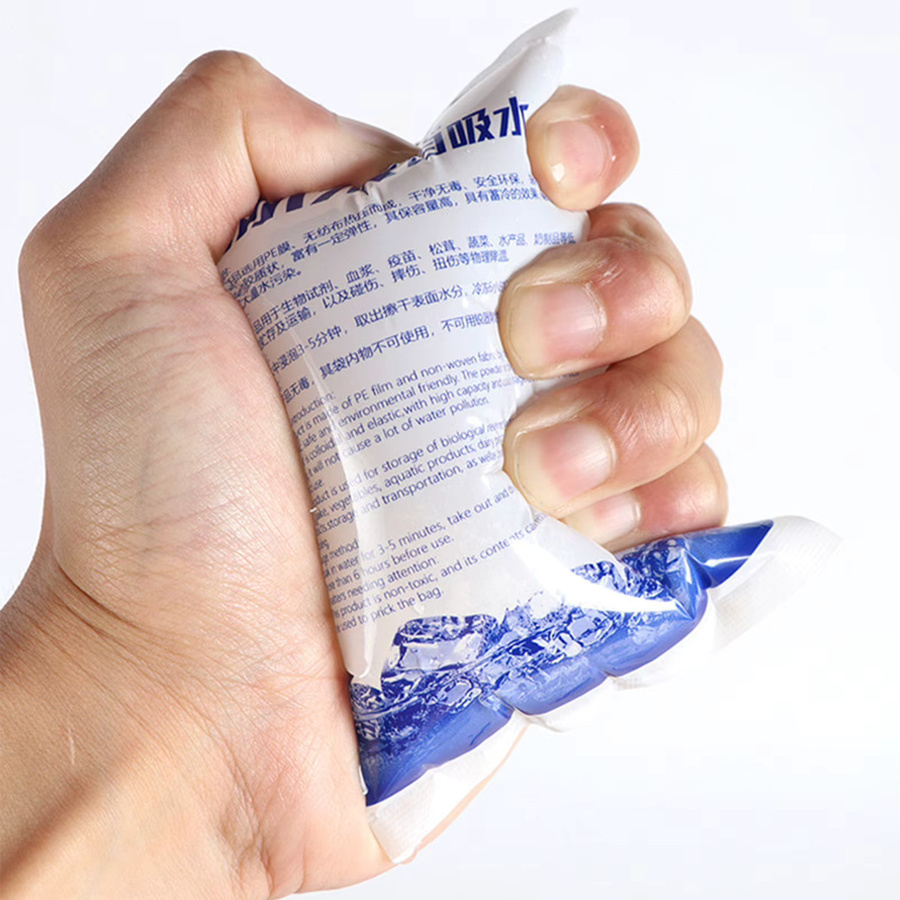 100 Stück wiederverwendbare Gel-Kühlpacks aus transparentem Kunststoff für den Kühlketten-Versand und zur Lebensmittelkühlung - Bild 2