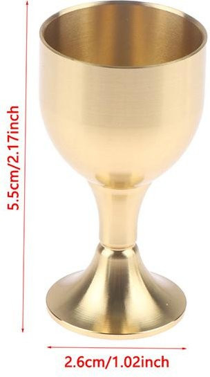 ChouJay Cocktailglas aus Messing in Beige und Gold - Bild 1
