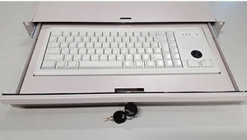 Siemens PS2 Tastatur in Weiß mit deutschem QWERTZ-Layout - Bild 1