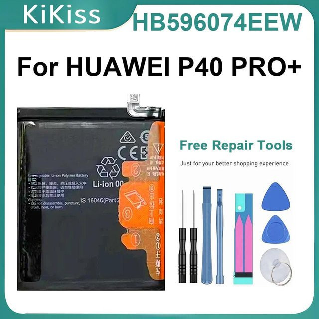 Ersatzakku HB596074EEW für Huawei P40 Pro+ Li-Ion Pack in Schwarz - Bild 1