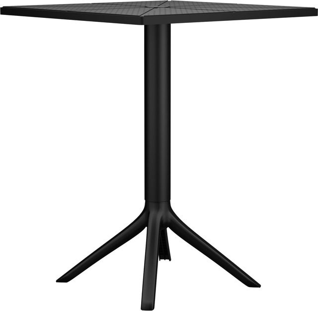 CLP Gartentisch Nuvela aus Polypropylen, quadratischer Balkontisch, wetterfest und UV-beständig, B/T/H: 60 x 60 x 1 cm - Bild 1
