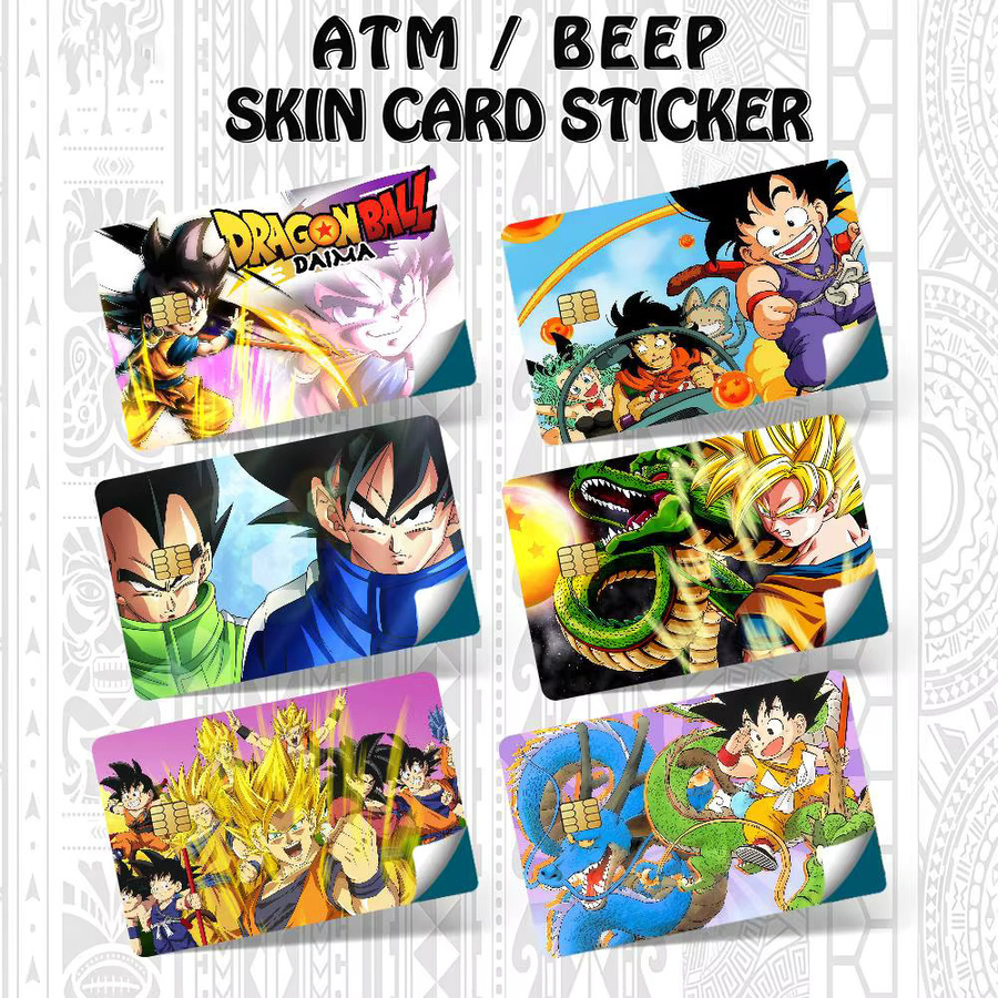 Dragon Ball Son Goku Kakarot Aufkleber Set, 4 Stück wasserfeste Kartenaufkleber in Multicolour, B: 8,6 cm x H: 5,4 cm - Bild 2