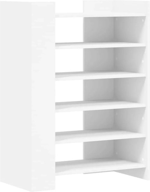 vidaXL Schuhschrank Weiß aus Holzwerkstoff B/T/H: 74,5 x 37,5 x 100 cm - Bild 1