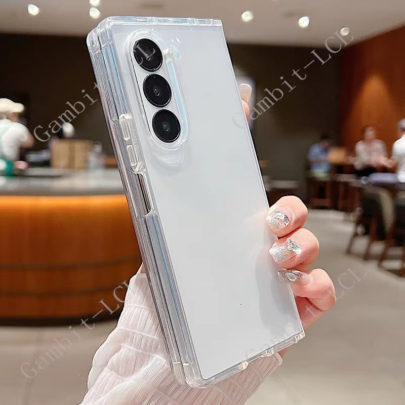Stoßfeste Silikon-TPU Schutzhülle für Samsung Galaxy Z Fold Special SE, transparent - Bild 2