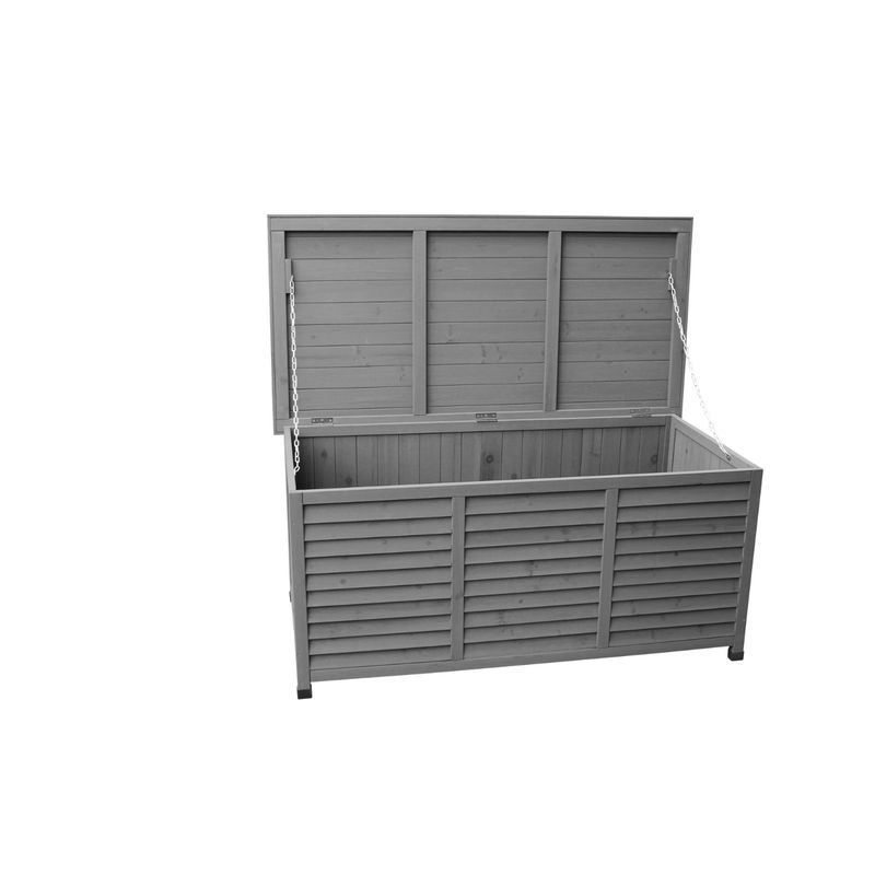 Leco Kissenbox Vintage in Anthrazit-Grau, B/H/T: 132 x 61 x 66 cm - Bild 3