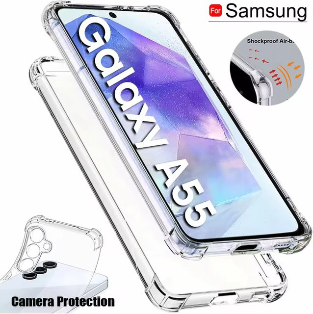 Transparente Schutzhülle für Samsung Galaxy A55 A54 A35 A25 A15 5G mit Anti-Drop-Funktion - Bild 1