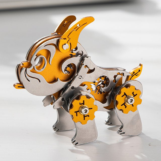 MOKR Bulldogge 3D Metall-Puzzle, Modellbausatz - Bild 1