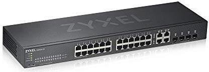 Zyxel GS1920-24v2 Smart Managed Switch mit 24 x 10/100/1000 Mbit/s Ports und 4 x Kombi-Gigabit-SFP Ports in Schwarz - Bild 2