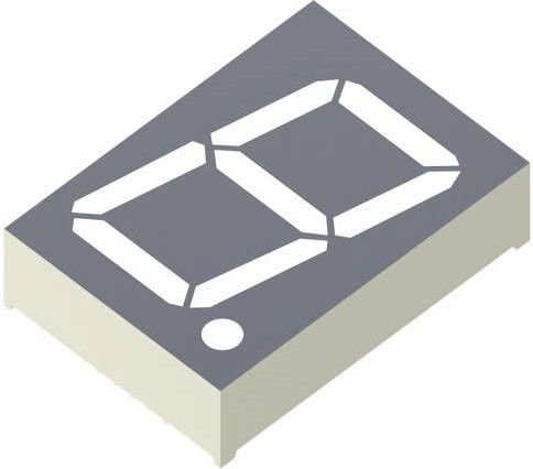 Kingbright 7-Segment-Anzeige SA15-11SURKWA Rot 38,10 mm 3,7V 1-Ziffer Tube - Bild 1