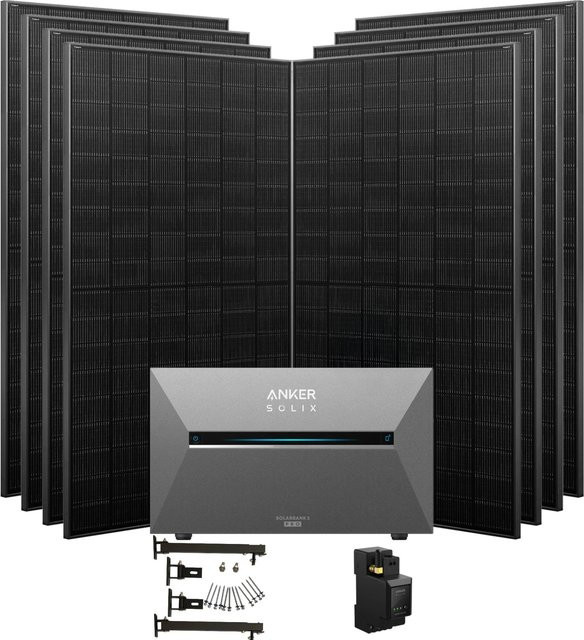 Anker Solix Solarbank 3 Pro 3600W Balkonkraftwerk mit Smart Meter in Schwarz, IP65 - Bild 1