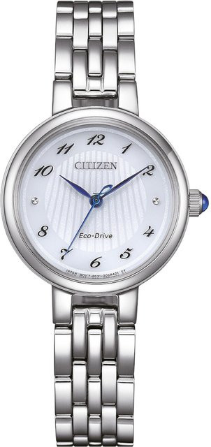 Citizen Armbanduhr, Solar, Edelstahl, Weiß, Saphirglas, 27 mm, Damen - Bild 1