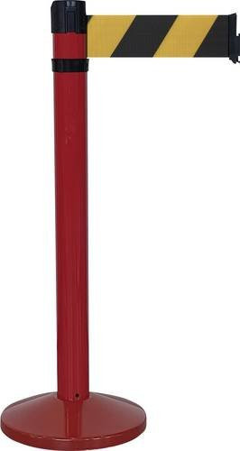 VISO RS410RONJ Gurtabsperrpfosten Set mit 3 selbststehenden Pfosten in Rot, Gurtlänge: 4,3 m - Bild 1