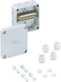 Spelsberg Reihenklemmen-Gehäuse RKK 4/12-12x4qmm IP54 Grau B/T/H: 11,0 x 11,0 x 6,6 cm - Bild 1